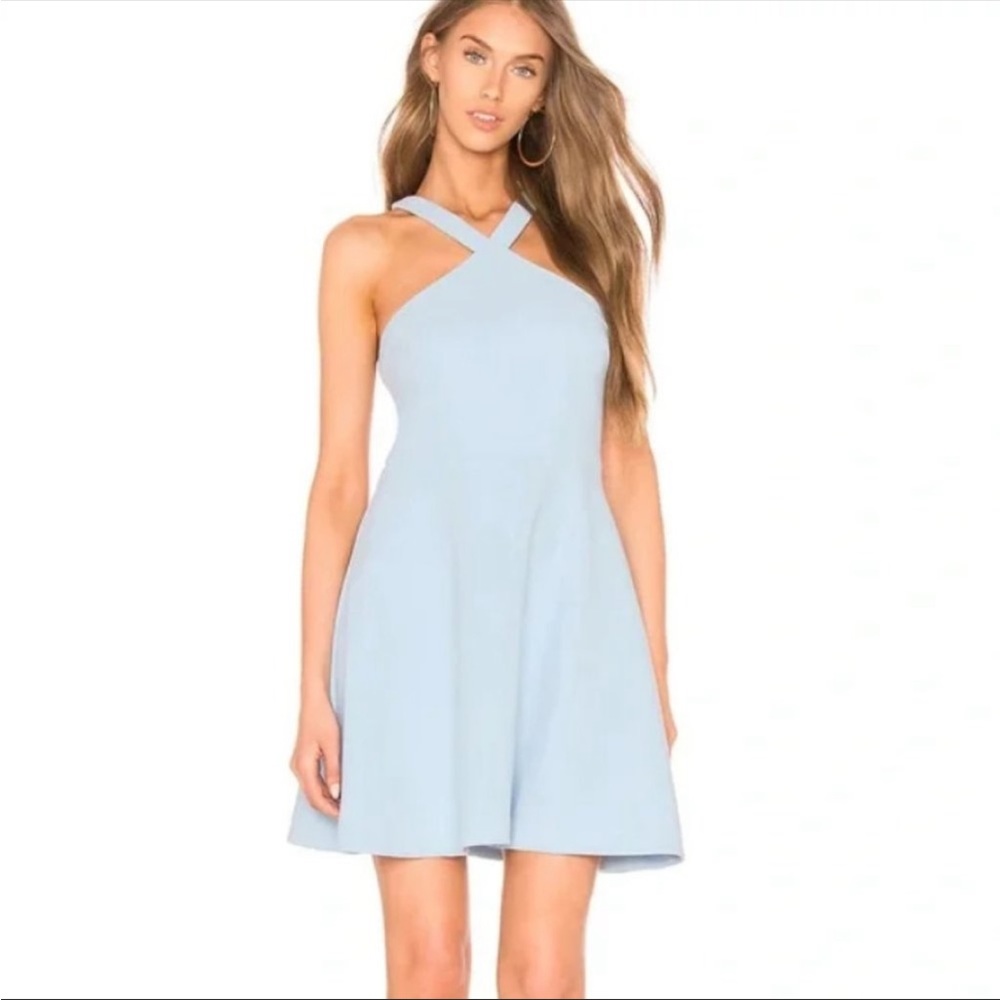 COPY - Light blue later mini dress